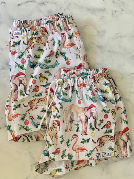 Mens Christmas Animal Boxers - Love Sam