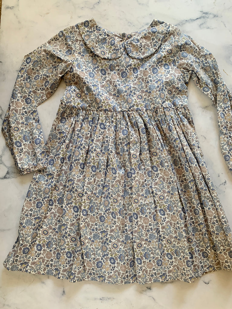 Blue Betsy long Sleeved Liberty Dress - Love Sam