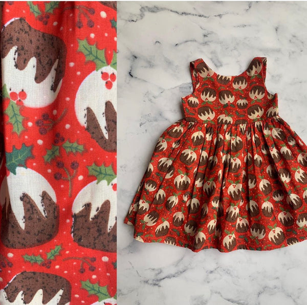 Christmas Pudding Dress - Red - Love Sam