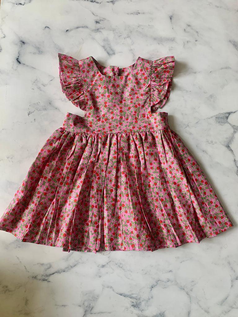 Strawberry Pinafore Dress - Love Sam