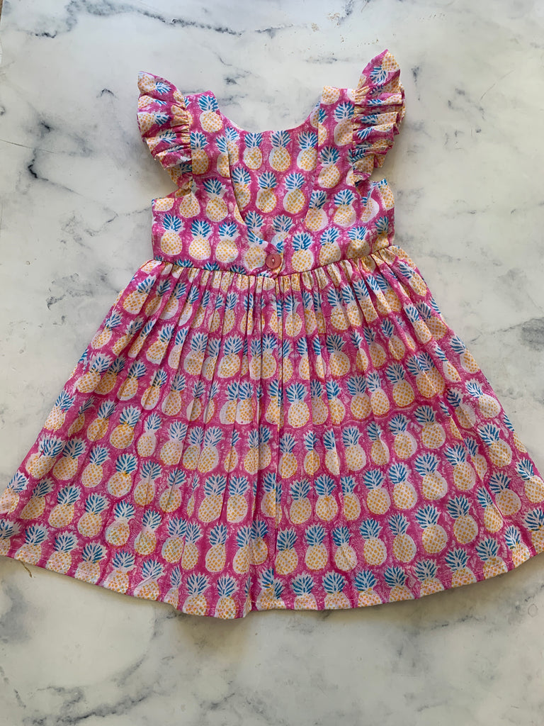 Pink Pineapple dress - Love Sam