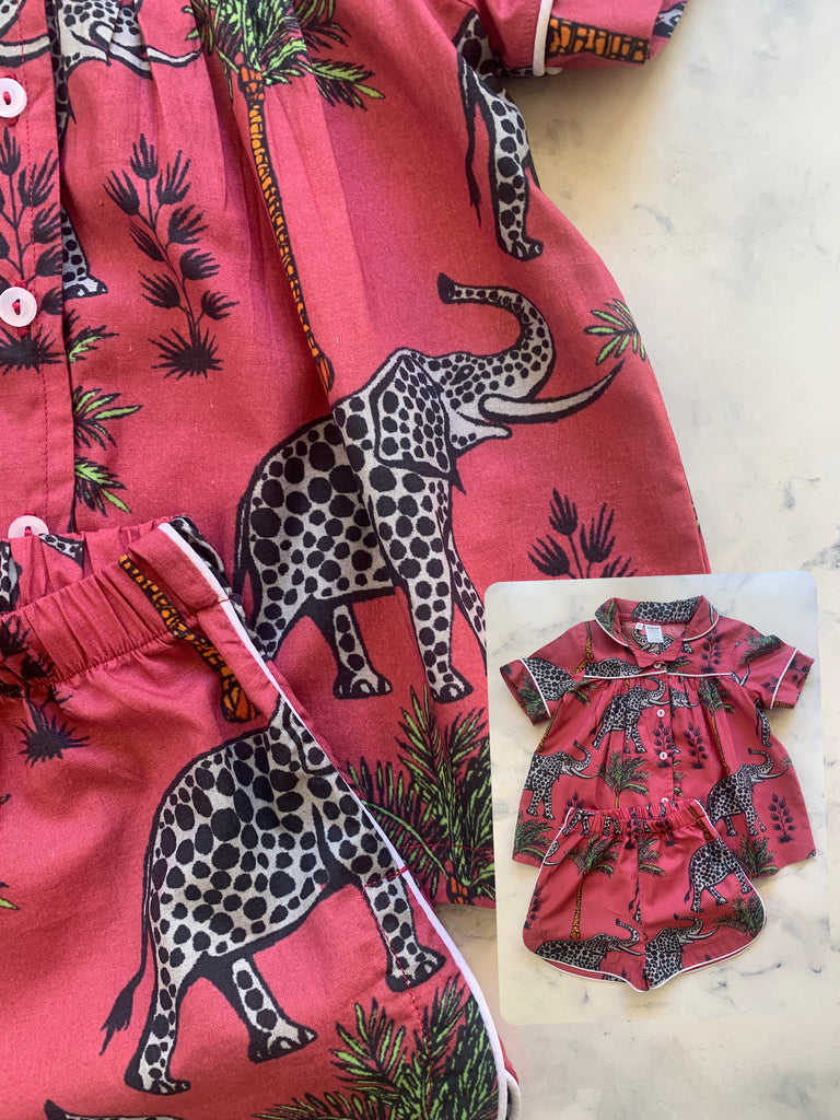 Dotty Elephant Pyjamas - Love Sam