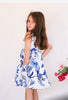 Indigo Blue and white Dress - Love Sam