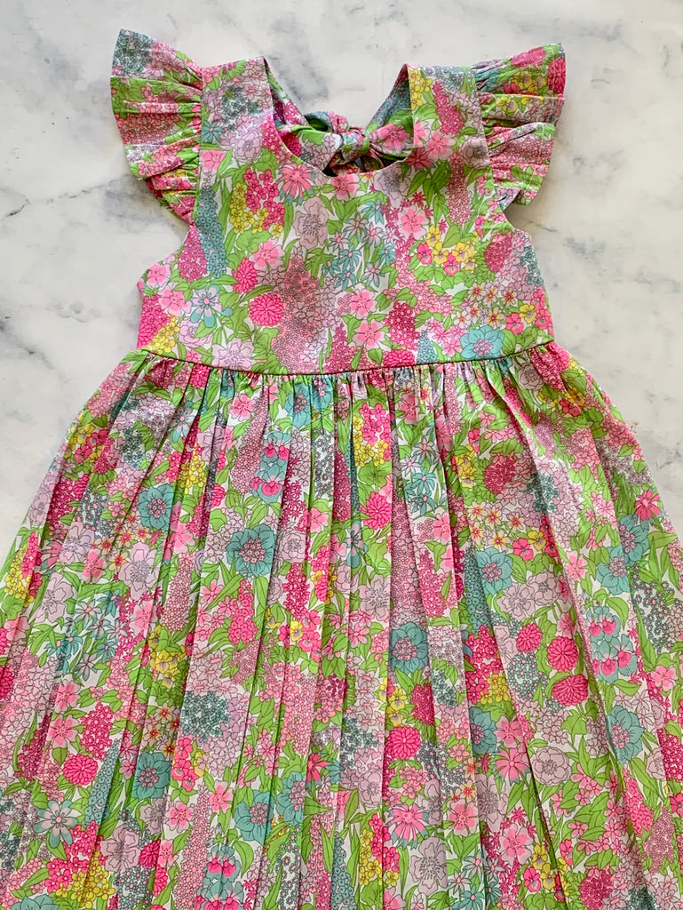 Liberty Bright Pink  Tie back dress - Love Sam