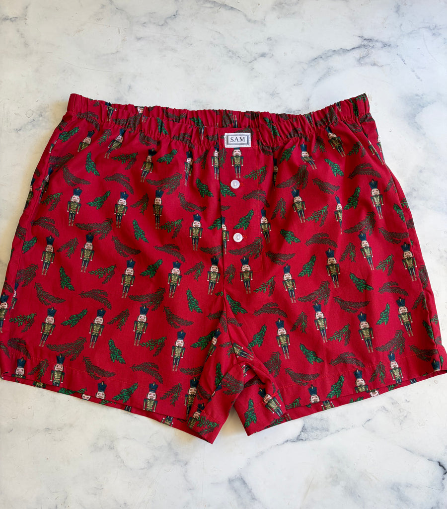 Christmas Men's Boxers Small Nutcracker red - Love Sam