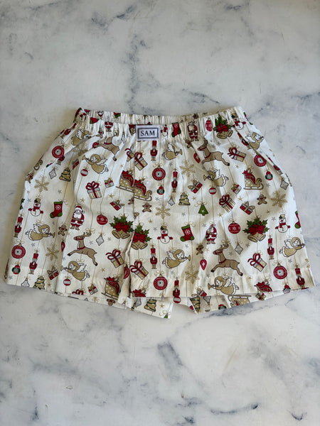 Christmas Boys boxer white Angel 2-3 years - Love Sam